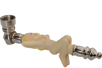 metalen vrouw' on-line rook pijp