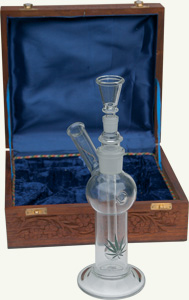 Small Glass Bong In Luxury Box